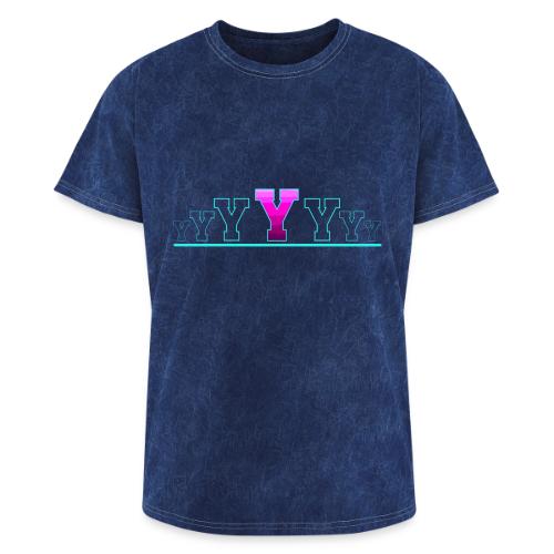 Letter Y – Capital Varsity Alphabet Monogram - Washed Unisex T-Shirt