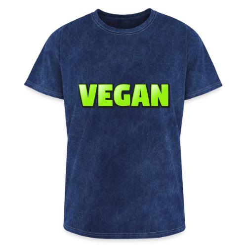 Vegan Bold Green Typography Design - Washed Unisex T-Shirt