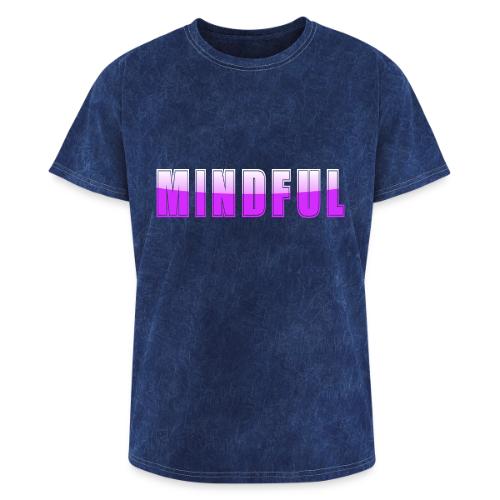 Mindful Typography Minimalist Design - Washed Unisex T-Shirt