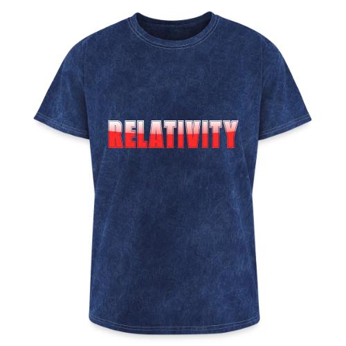 Relativity Science Typography Design - Washed Unisex T-Shirt