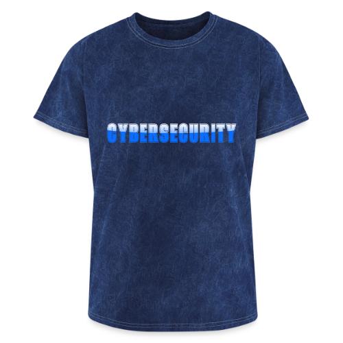 Cybersecurity Word Art Design - Washed Unisex T-Shirt