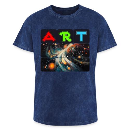 Swirls of Colorful Art - Washed Unisex T-Shirt