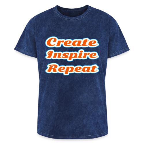 Create, Inspire, Repeat — Artist Life Script - Washed Unisex T-Shirt