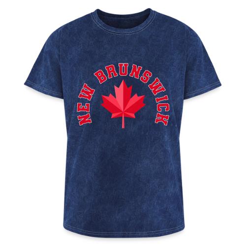 New Brunswick with maple leaf - Washed Unisex T-Shirt