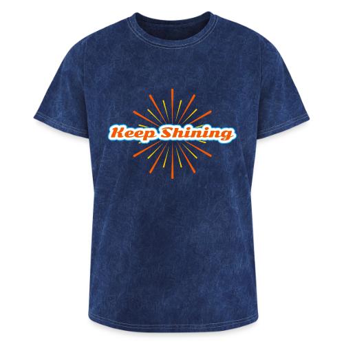 Keep Shining: Radiant Energy Design - Washed Unisex T-Shirt