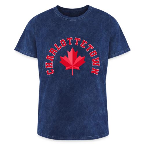 Charlottetown with maple leaf - Washed Unisex T-Shirt