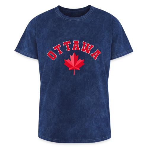 Ottawa with maple leaf - Washed Unisex T-Shirt