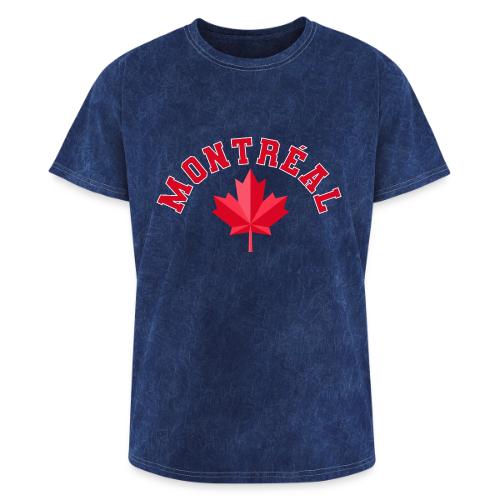 Montréal with maple leaf - Washed Unisex T-Shirt