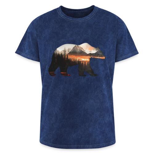 Canada Bear: fiery tones - Washed Unisex T-Shirt