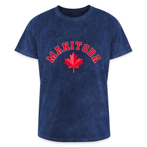 Manitoba with maple leaf - Washed Unisex T-Shirt