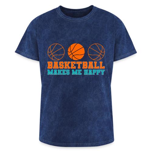 Basketball makes me happy - Washed Unisex T-Shirt