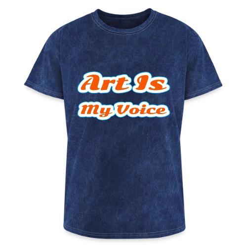 Art Is My Voice — Express Yourself Script - Washed Unisex T-Shirt