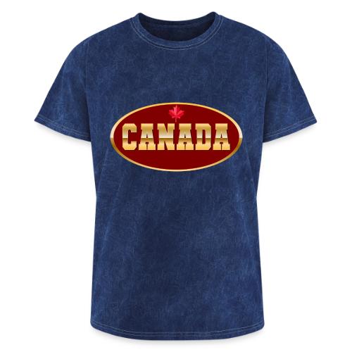 Canada in golden letters - Washed Unisex T-Shirt