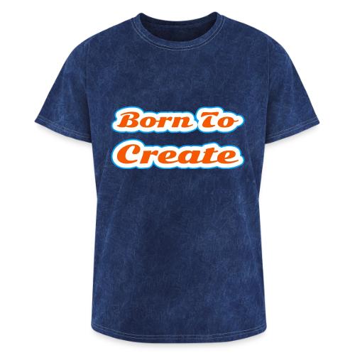 Born to Create — Creative Soul Script - Washed Unisex T-Shirt