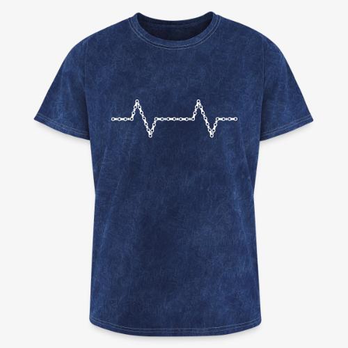 Bike Chain Heartbeat - Washed Unisex T-Shirt