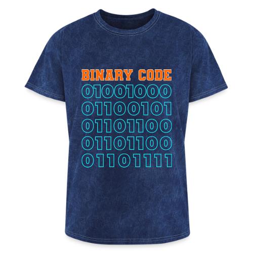 Say Hello in Binary code - Washed Unisex T-Shirt