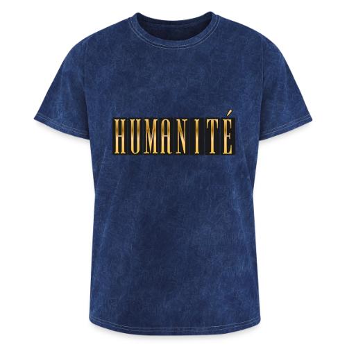 Humanity in Golden Letters - Washed Unisex T-Shirt