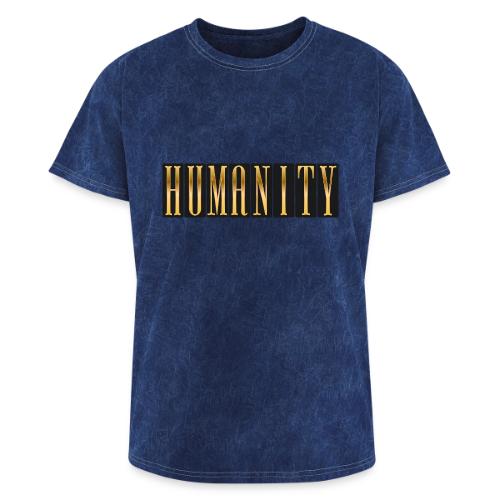 Golden Humanity Statement - Washed Unisex T-Shirt