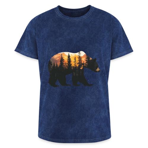 Bear: Sunset Guardian - Washed Unisex T-Shirt