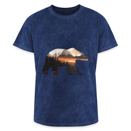 Canada Bear: fiery tones - Washed Unisex T-Shirt