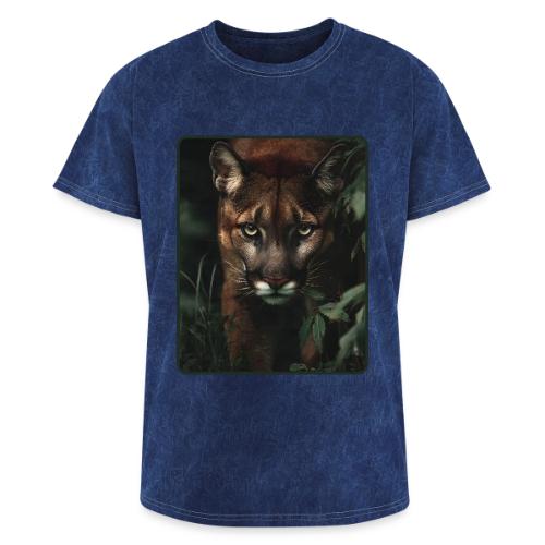 Cougar Jungle Predator Design - Washed Unisex T-Shirt