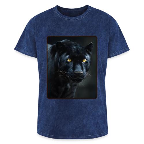 Black Panther Glowing Eyes Design - Washed Unisex T-Shirt
