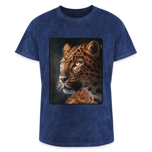 Amur Leopard Face Wildlife Design - Washed Unisex T-Shirt