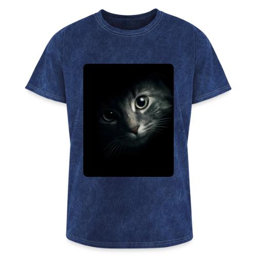 Cat Face in Shadow Close-Up Design - Washed Unisex T-Shirt