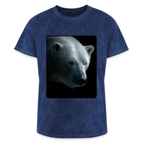 Polar Bear Close-Up Wildlife Design - Washed Unisex T-Shirt