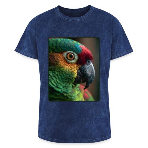 Colorful Parrot Close-Up Design - Washed Unisex T-Shirt