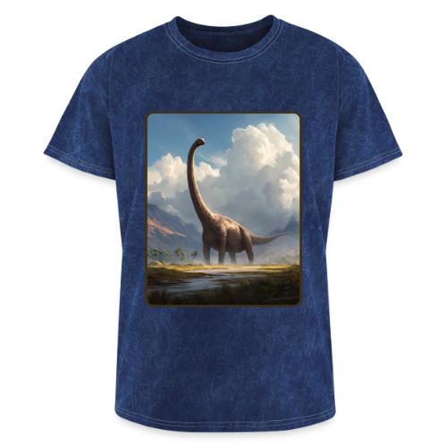Brachiosaurus Valley Landscape Design - Washed Unisex T-Shirt