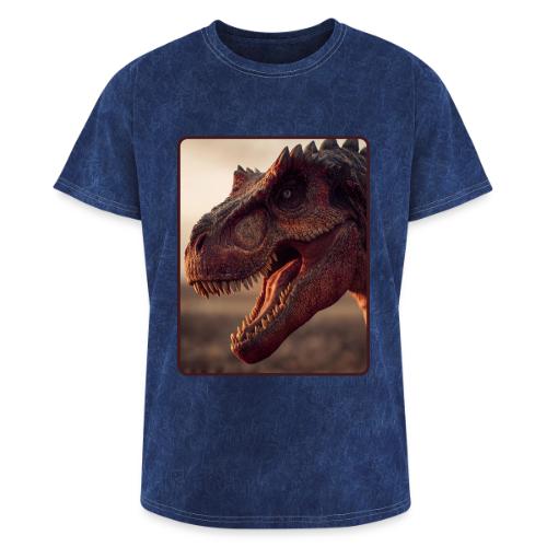 T Rex Roaring Close-Up Design - Washed Unisex T-Shirt