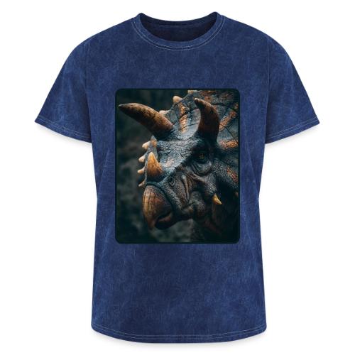 Triceratops Detailed Portrait Design - Washed Unisex T-Shirt