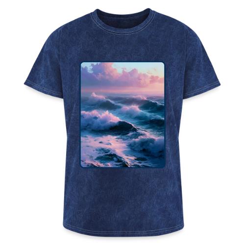 Dreamy Pastel Ocean Sunset Art - Washed Unisex T-Shirt