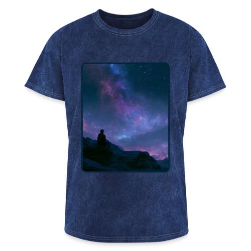 Stargazer Nebula Night Sky Art - Washed Unisex T-Shirt
