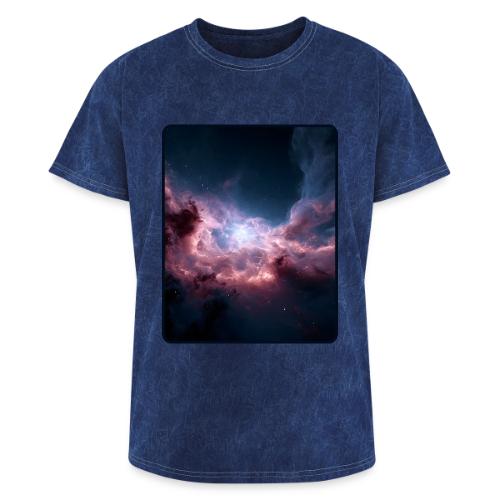 Radiant Cosmic Nebula Artwork - Washed Unisex T-Shirt