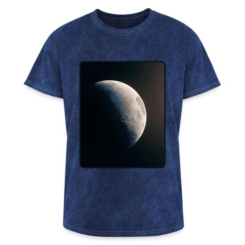 Crescent Moon Celestial Artwork - Washed Unisex T-Shirt