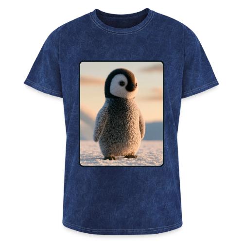 Cute Penguin Chick Sunrise Design - Washed Unisex T-Shirt