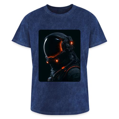 Futuristic Astronaut Helmet - Washed Unisex T-Shirt