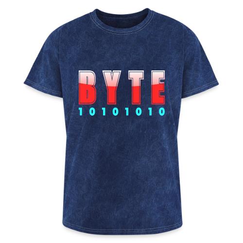 BYTE Binary Code Design - Washed Unisex T-Shirt