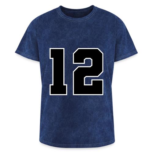 Varsity Number 12 Sports Design - Washed Unisex T-Shirt
