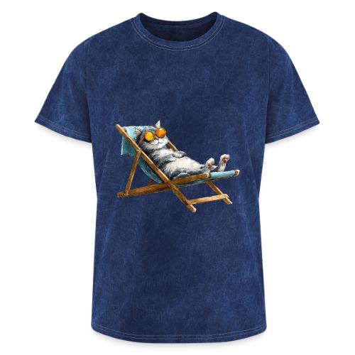Sunshine Cat Mode - Washed Unisex T-Shirt