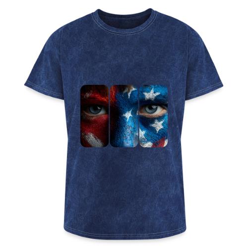 USA: Painted for the Flag - Washed Unisex T-Shirt