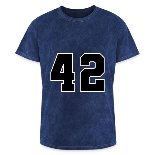 Varsity Number 42 Sports Style - Washed Unisex T-Shirt