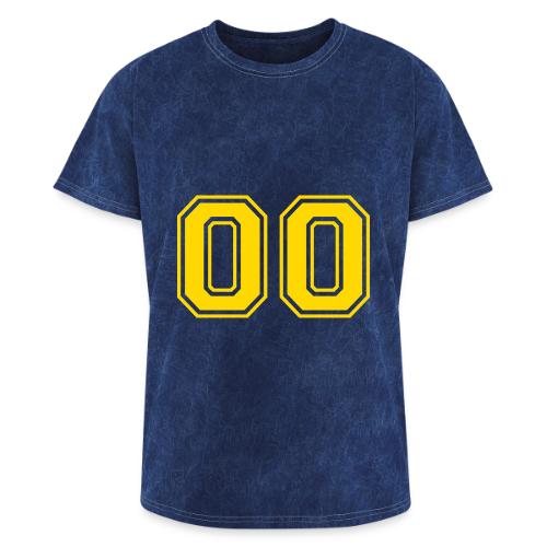 Number 00 in a classic athletic collegiate font - Washed Unisex T-Shirt