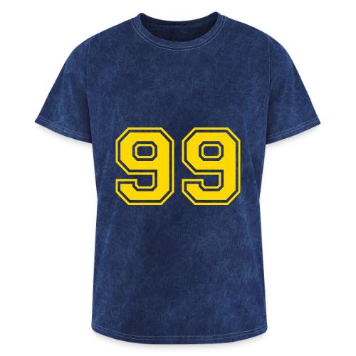 Number 99 in a classic athletic collegiate font - Washed Unisex T-Shirt