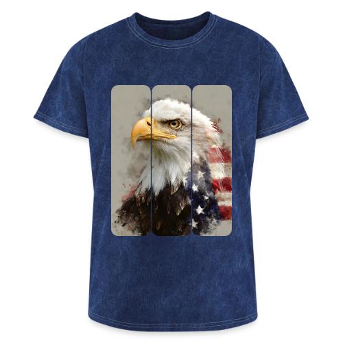USA: Eagle of the Free - Washed Unisex T-Shirt