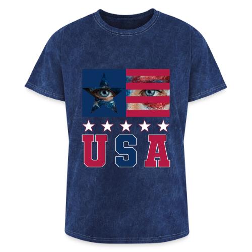 Stars and Vision USA - Washed Unisex T-Shirt