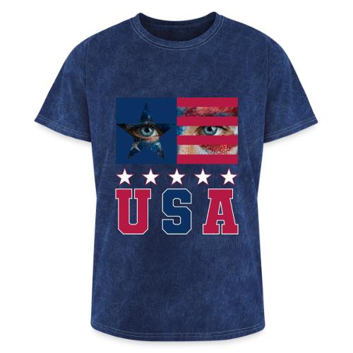Stars and Vision USA - Washed Unisex T-Shirt