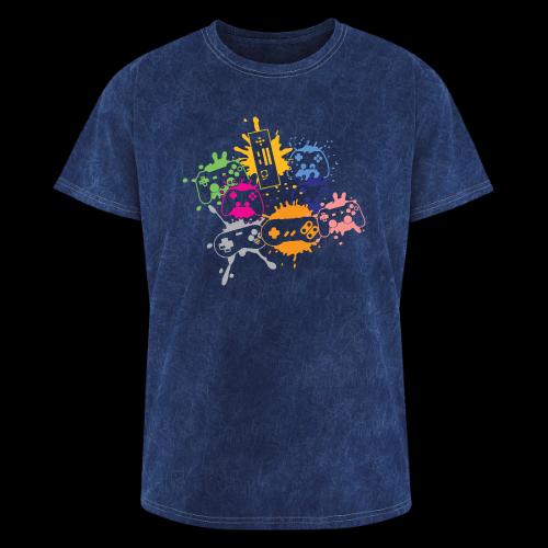 Colorful Controller Splash Art - Washed Unisex T-Shirt